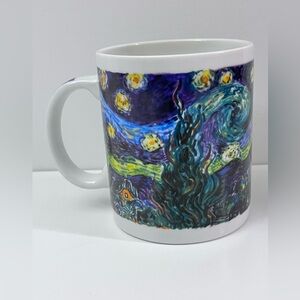 Coffee Mug Cup Vincent Van Gogh Starry NIght Chaleur  Burrows Masters Collection